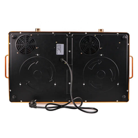 Nouvelle conception, plaques de cuisson électriques à 2 foyers, 2200W, cuisinière à induction, double brûleur, plaque chauffante infrarouge, cuisinière OEM, céramique, fer galvanisé, 2200