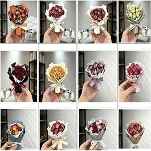 <span class=keywords><strong>Mini</strong></span> Buquê de Rosas Secas para Saída de Ar do Carro, Aromatizador Premium de Flores Preservadas para Decoração Automotiva, Aromatizador de Carro Personalizado para Mulheres - Product Image 5