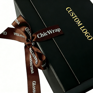 Boîte cadeau magnétique pliable en papier rigide de qualité supérieure pour rouge à lèvres personnalisé, emballage cosmétique avec ruban - Product Image 3