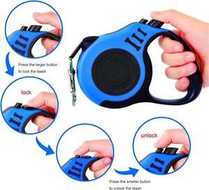 Multifunctional Luxury Solid Nylon Retractable Pet Belt with <b>LED</b> Light Poo Bag Dispenser & Food Storage - Product Image 3