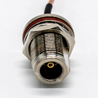 Câble de liaison coaxial RF à angle droit de type N mâle vers SMA mâle RG316 Pigtail 30CM faible perte
