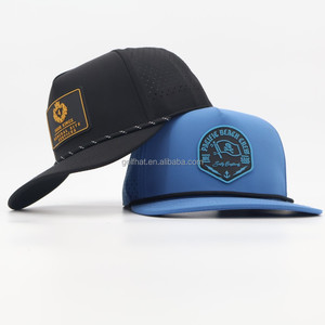 Casquettes de baseball et de golf pour hommes de haute qualité, personnalisées, 5 panneaux, avec corde, découpées au laser, imperméables, pour le sport - Product Image 3