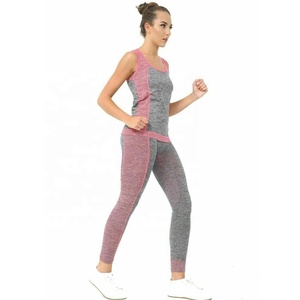 Conjuntos Deportivos para Mujer al por Mayor, Traje de Fitness, Ropa Deportiva para Yoga, Running, Aeróbics, Baile, Spandex/Poliéster, Secado Rápido - Product Image 2