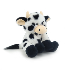 Usine de Yiwu OEM ODM : Adorables animaux en peluche assis, <span class=keywords><strong>vache</strong></span> en peluche pour cadeaux d'enfants - Product Image 4
