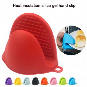 Silicone Heat Resistant Gloves Cooking Pinch Gloves Finger Protector Pot Holder for <b>Kitchen</b> - Product Image 2