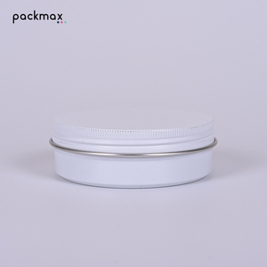 5ml-150ml Single Side White Screw Thread Aluminum <b>Tin</b> - Food Grade Airtight Jar for Cream Balm <b>Storage</b> Wholesale - Product Image 5