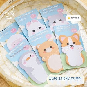 6PCS động vật dễ thương hình đặc biệt dính ghi chú từ Memo Pads cho văn phòng trường học vui vẻ phim hoạt hình trang trí Lưu ý đánh dấu món quà tuyệt vời - Product Image 3