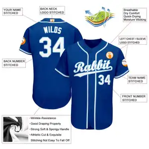 Stickerei Jugend genäht V-Ausschnitt Engel Sublimation Großhandel leere Herren benutzer definierte Mesh einfache Baseball-Trikot Uniform Shirts