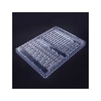 Plateau de compartiment en plastique dur à faible poids pour la formation sous vide de l'emballage de dispositifs médicaux blister jetables