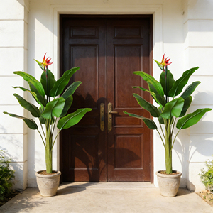 Plantes décoratives artificielles hautement réalistes : Arbre de <span class=keywords><strong>paradis</strong></span> et Bananier <span class=keywords><strong>du</strong></span> voyageur de grande taille pour la décoration intérieure, commerciale et paysagère - Product Image 3