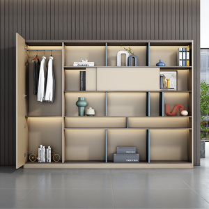 Armoires de bureau modernes en bois robustes avec tiroirs de rangement pour l'organisation des dossiers dans les écoles, les ateliers, les hôtels - Product Image 4