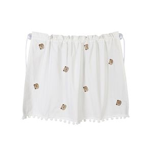 Pare-soleil pour vitre latérale de voiture, en coton brodé avec un ours, semi-transparent, rétractable, isolation thermique pour l'intérieur de la voiture - Product Image 5