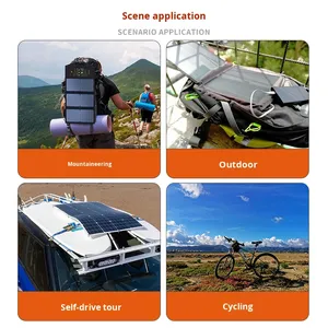 <span class=keywords><strong>Panneau</strong></span> <span class=keywords><strong>solaire</strong></span> monocristallin pliable, léger, <span class=keywords><strong>portable</strong></span>, haute puissance 100W, essentiel pour le camping en autonomie, pour l'extérieur - Product Image 4