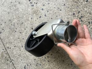 Ruota Girevole in Polietilene 2x6 Pollici per Martinetti 2k / 5k con Tubo da 2 Pollici, Ruota di Pendenza per Martinetti - Product Image 5