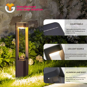 Lámpara Solar LED <span class=keywords><strong>para</strong></span> Jardín, IP65 Impermeable, 7W, <span class=keywords><strong>con</strong></span> Panel Solar de Alta Eficiencia <span class=keywords><strong>para</strong></span> Decoración de Caminos - Product Image 5
