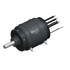 Reacher Tech D155L210 Water Cooling 45kw Brushless Waterproof Dc Electric Boat Motor With Hall Sensor