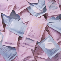 Sachet d'échantillon cosmétique en feuille thermoscellée Sachet d'échantillon de crème Emballage de sachets d'échantillon en papier kraft blanc biodégradable
