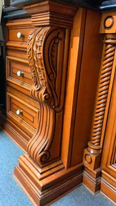 2024 New Arrival Custom Classical Style American <strong>Cherry</strong> <strong>Wood</strong> <strong>Kitchen</strong> <strong>Cupboard</strong> - Product Image 5