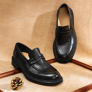 Bottes de cheville rétro pour homme 2025, style chevalier, marron, avec semelles épaisses et douces, pour printemps, automne/hiver, modèles de bottes longues - Product Image 3