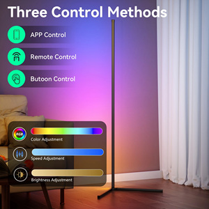 2 paket köşe zemin lambası RGB lamba Modern ruh aydınlatma App kontrolü ve zahmetsiz kurulum <span class=keywords><strong>i</strong></span>çin sağlam taban - Product Image 6