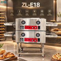 Nouveau four à pizza électrique de 18 pouces avec bande transporteuse en acier inoxydable, machine à cuire à bande maillée, contrôle numérique, économie d'énergie pour restaurant