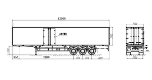 Usine chinoise – Nouvelle semi-remorque <span class=keywords><strong>fourgon</strong></span> à ailes latérales, <span class=keywords><strong>fourgon</strong></span> sec économique <span class=keywords><strong>pour</strong></span> la logistique - Product Image 2
