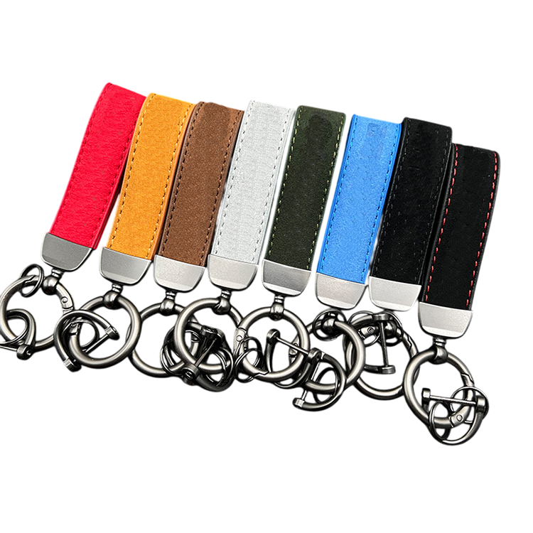 High Quality Suede Car Keychain Key Ring Motorcycle Key Chain