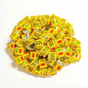 Nieuwe Pet Products Leverancier Aangepaste Metal Bands Kanarie Vogel Ringen Voet Ring Aluminium Plastic Duif Ring - Product Image 1