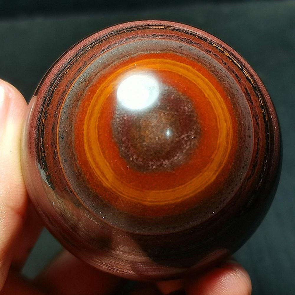 ลูกแก้วคริสตัลไทเกอร์อายเหล็กหลากสี