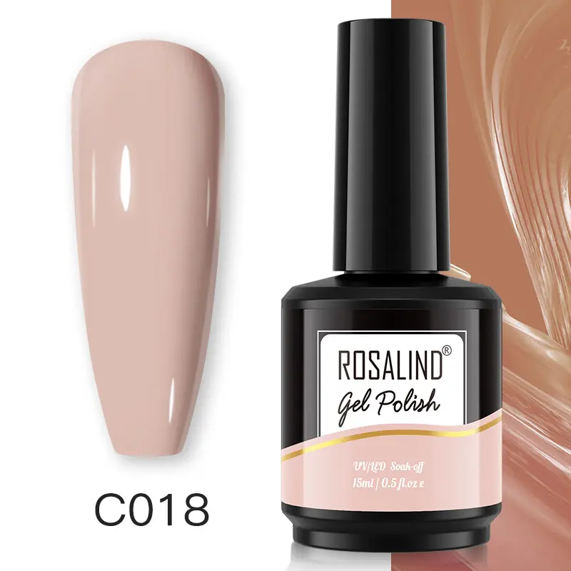 Rosalind Nail Art liefert OEM Private Label langlebige 15ml Farben Gel Lack UV-Lampe Gel Nagellack für den Großhandel einweichen