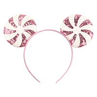 Serre-tête en gros pour garçons, oreilles de souris de dessin animé sans nœud, avec paillettes colorées, accessoires pour cheveux de fête pour enfants