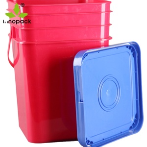 Fabricants de seaux en plastique Ventes directes de seaux à peinture de 20L Seau avec logo personnalisé avec couvercle - Product Image 5