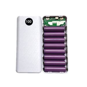 Typ C <span class=keywords><strong>Dural</strong></span> USB DIY Tragbares Power Bank-Gehäuse ohne Batterie Hohe Kapazität 10000mAh-20000mAh Lithium-Lade funktion - Product Image 2