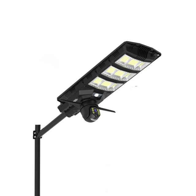2 in 1 Solar Street Light Europe 4G Solar Camera 4MP Low Power Consumption EseeCloud App 24W Solar 18AH Battery Hidden Camera