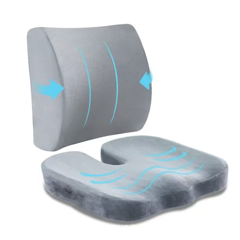 Crystal velvet gray-waist cushion combination