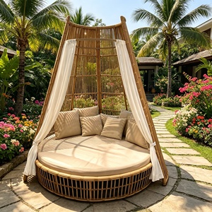 Nouveau Fauteuil <span class=keywords><strong>de</strong></span> Salon Moderne en Rotin <span class=keywords><strong>de</strong></span> Luxe 2026, Chaise Longue Imperméable pour Patio, Villa, Jardin, Hôtel, Cour – Vente Chaude - Product Image 2