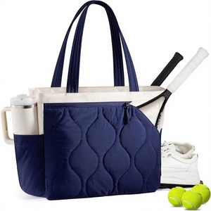 Sac de sport de tennis pour <span class=keywords><strong>femme</strong></span> avec 2 porte-<span class=keywords><strong>chaussures</strong></span>, compartiment pour <span class=keywords><strong>chaussures</strong></span>, poche étanche, fermeture éclair, compatible ordinateur portable 15,6 pouces - Voyage - Product Image 1