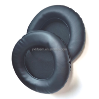 Coussinets de remplacement en mousse à mémoire de forme XL pour Senn Heiser, AKG, HifiMan, ATH, Fostex, S Ony (cuir noir)