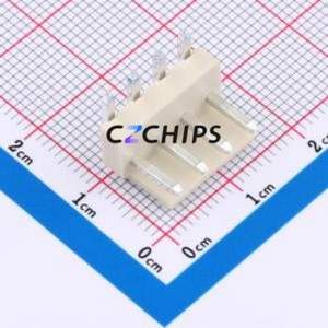 ZX-VH3.96-4PWZ-GW Wire-to-Board Pin Header Bent Lead Through Hole,P=3.96mm Connector 1x4P 3.96mm Right Angle Insert VH - Product Image 1