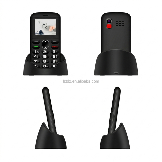 OEM ODM Senior Phone 4G VoLTE Unlocked Phone Big Keypad and SOS Buttons for Seniors 2.0inch Bar Phone 4G with Desk Charger