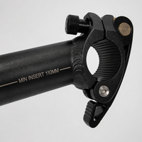 Custom Sand Black D-AL-001 Single Straight Extension Tube In-Line Handlebar Stem Riser untuk Sepeda Lipat/E-Bike yang Awet dan Tahan Lama