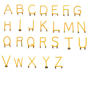 New Design 26 <b>LED</b> Letter <b>Bulbs</b> COB Flashing DC <b>3V</b> Flickering <b>Light</b> <b>LED</b> Filament Decoration for DIY Party Craft Lighting - Product Image 5