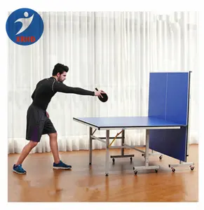Indoor used MDF 15mm 25mm foldable movable luxury pingpong table