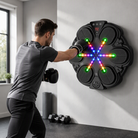 Machine de boxe musicale LED, entraîneur de réaction électronique mural en ABS pour adultes