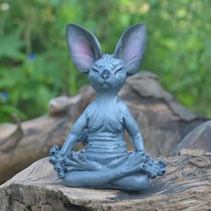 Statue de chat bouddhiste étonnant, figurine de Sphinx, sculpture d'art décorative pour jardin extérieur, artisanat de décoration intérieure - Product Image 3