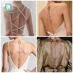 รอยสักชั่วคราวลายดอกไม้ขนาดใหญ่พิเศษสำหรับผู้ใหญ่ สีสันสดใส สมจริง ลอกออกได้ สำหรับติดบริเวณเอว แขน หลัง สไตล์เซ็กซี่ - Product Image 6