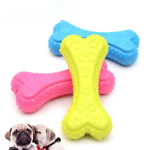 Giocattolo per animali domestici all'ingrosso della fabbrica giocattolo da masticare per biscotti per cani molari morbidi e durevoli colorati a forma di osso carino - Product Image 1