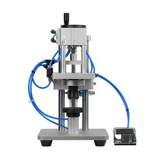Semi Automatic Desktop Pneumatic Perfume Bottle Crimping Machine Vials <b>Sealer</b> Spray Glass Capper Gear Pump Essential Collar - Product Image 4