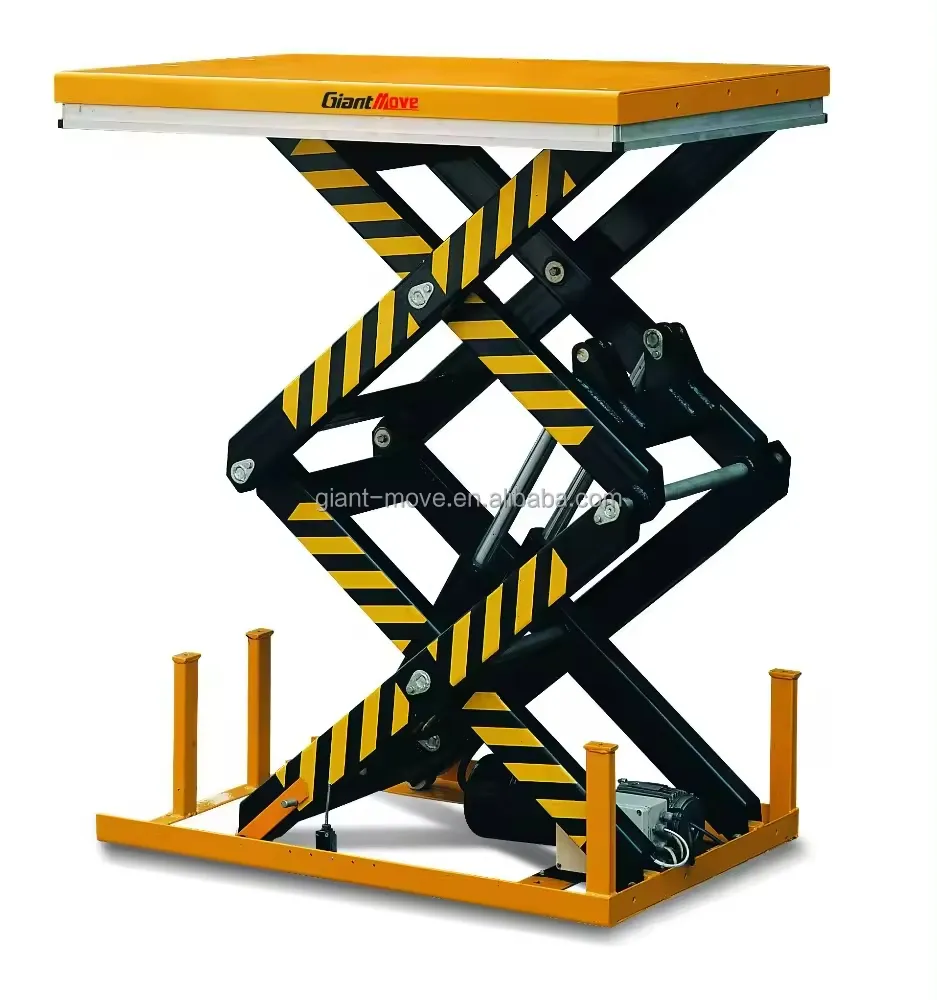 Hot Selling Easy Operation 4T Hydraulic Lift Platform Electric Stationary Scissor Lift Table