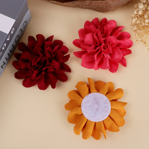 Accesorios para el cabello con flores de camelia de tela, decoración para zapatos y sombreros, flores de tela hechas a mano para manualidades, 6 colores disponibles - Product Image 4